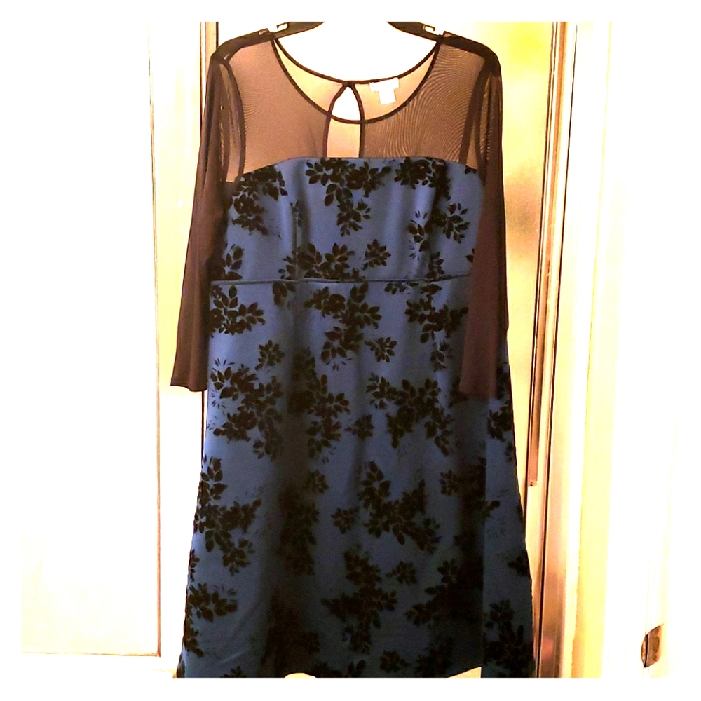 Maternity fit and flare dress